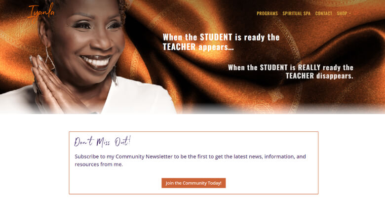 Iyanla Vanzant website