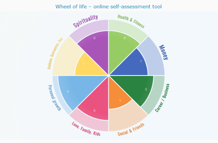 Goal Life Wheel of life